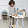 Stół narzędziowy drewniany warsztat 32 elementy zabawki ECOTOYS