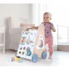Pchacz chodzik drewniany edukacyjny z ruchomymi elementami ECOTOYS