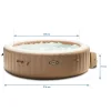 Nadmuchiwanejacuzzi hydromasaż 6 os. 216x71 cm akcesoria premium INTEX 28428