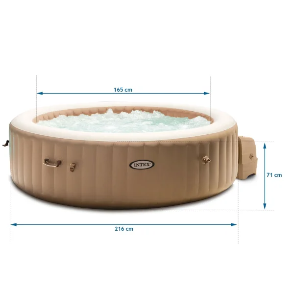 Nadmuchiwanejacuzzi hydromasaż 6 os. 216x71 cm akcesoria premium INTEX 28428