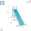 Zjeżdżalnia dla dzieci ogrodowa ślizg 244 cm duża stal tworzywo INTEX 44107