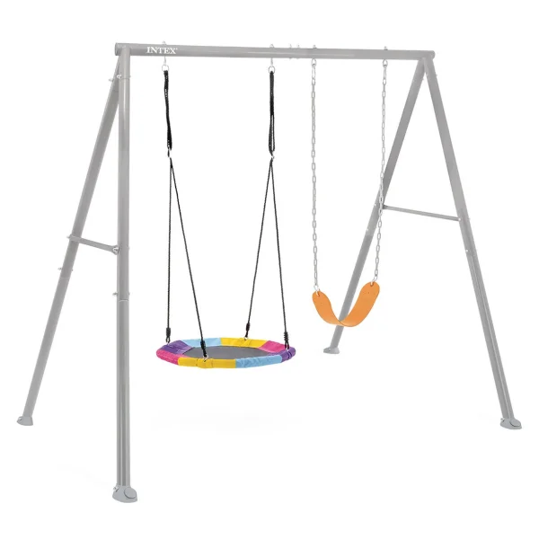 Huśtawka ogrodowa podwójna plac zabaw dla dzieci bocianie gniazdo INTEX 44126