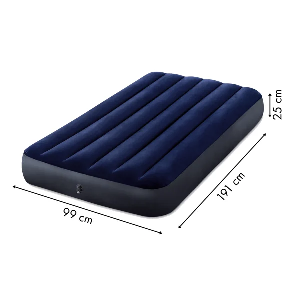 Materac dmuchany do spania 191x99 cm łóżko jednoosobowe INTEX 64757