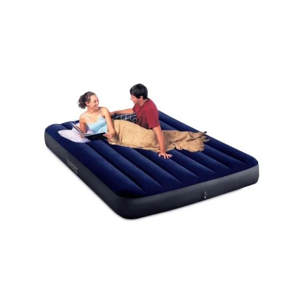 Materac dmuchany dwuosobowy welurowy 191x137 cm INTEX 64758