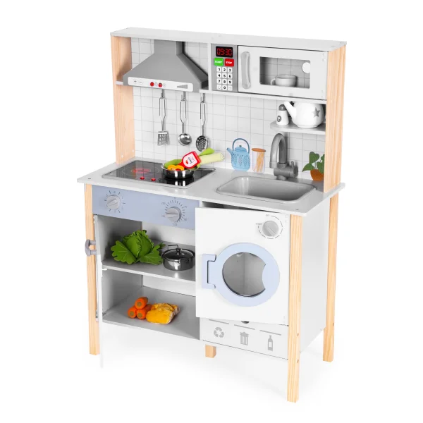 Kuchnia dla dzieci dźwięki LED piekarnik pralka akcesoria kuchenne ECOTOYS