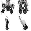 Wózek transportowy składany duży wózek ogrodowy plażowy czerwony 47x105 cm MultiGarden
