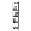 Regał drewniany nowoczesny metalowa rama LOFT 5 półek czarny ModernHome