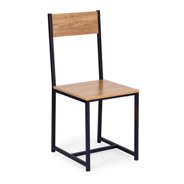 Zestaw komplet mebli stolik 2 krzesła metal MDF ModernHome