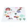 Duża mata piankowa EVA dla dzieci Farma 90,5x90,5 cm 21 el. ECOTOYS