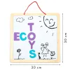Tablica edukacyjna 3w1 magnetyczna kredowa literki ECOTOYS