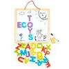 Tablica edukacyjna 3w1 magnetyczna kredowa literki ECOTOYS