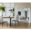 Komplet 4 krzeseł krzesło welurowe do jadalni i salonu 4 sztuki szare ModernHome