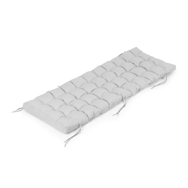 Poduszka na krzesło leżak ogrodowy szara 145 x 52 cm ModernHome
