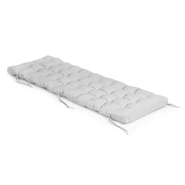 Poduszka na krzesło leżak ogrodowy szara 145 x 52 cm ModernHome