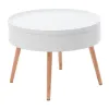 Stolik kawowy okrągły ze schowkiem 60 cm ModernHome