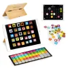 Drewniany tablet edukacyjny tablica magnetyczna kredowa ECOTOYS