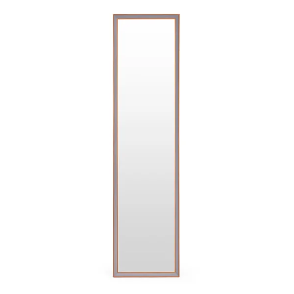 Duże lustro stojące 148 cm aluminowa rama rozstawiane ModernHome