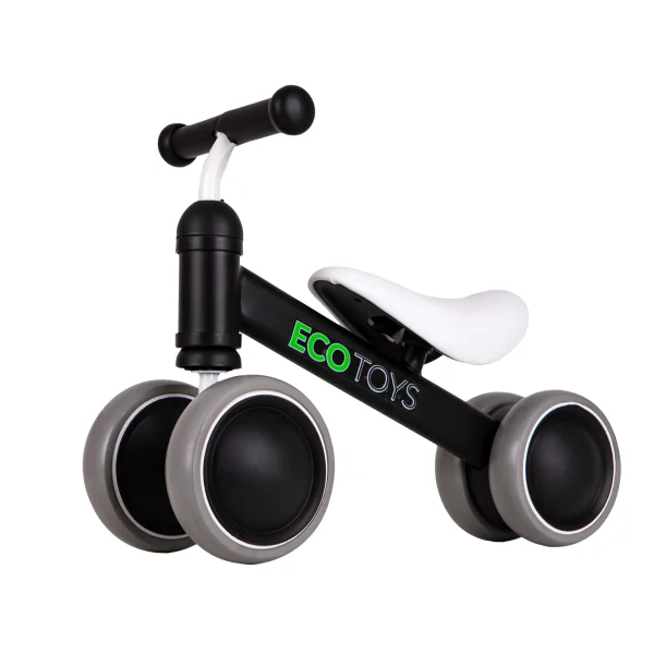 Rowerek biegowy treningowy mini rower dla dzieci czarny ECOTOYS