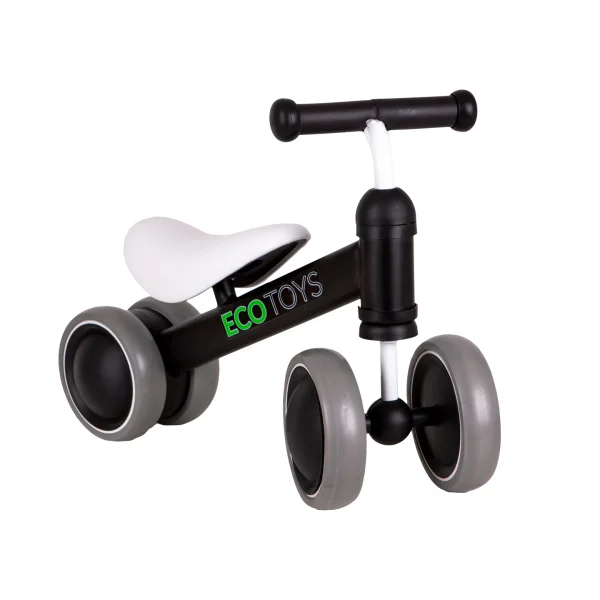 Rowerek biegowy treningowy mini rower dla dzieci czarny ECOTOYS