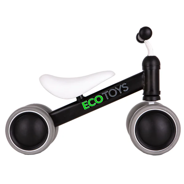 Rowerek biegowy treningowy mini rower dla dzieci czarny ECOTOYS