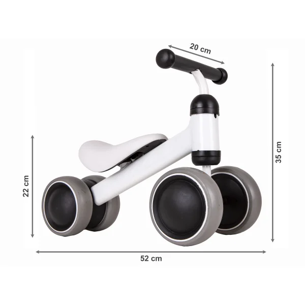 Rowerek biegowy treningowy mini rower dla dzieci biały ECOTOYS