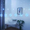 Lampki płatki śniegu gwiazdki świąteczne światełka kurtyna 138LED