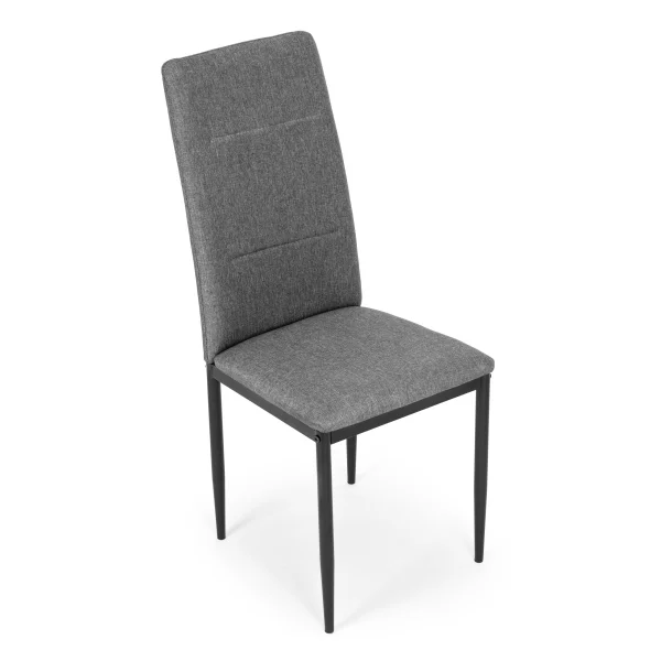 Komplet 4 krzeseł krzesło do jadalni i salonu szare ModernHome