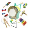 Zestaw muzyczny 10 instrumentów dla dzieci + plecak ECOTOYS