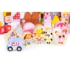 Drewniane klocki edukacyjne zestaw - Cukierkowe miasto 116 el. ECOTOYS