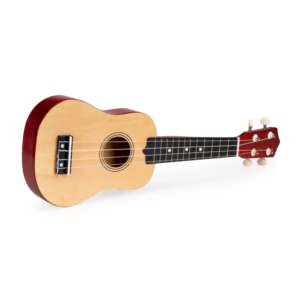 Gitara ukulele dla dzieci drewniana 4 struny nylonowe ECOTOYS