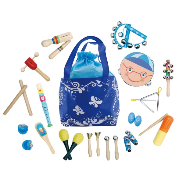 Zestaw muzyczny 16 instrumentów dla dzieci + torba ECOTOYS