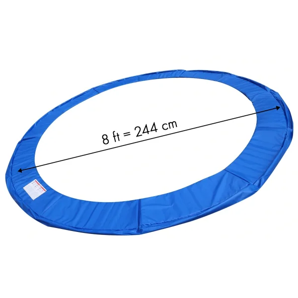 Osłona sprężyn do trampoliny 8 ft miękka mata zabezpieczająca niebieska 244-250 cm