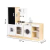 Drewniana kuchnia dla dzieci osobne segmenty XXL tablica + LED ECOTOYS