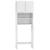 Szafka na pralkę łazienkowa biała szafka z półkami 183 cm ModernHome