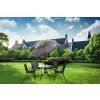 Komplet mebli ogrodowych stolik 4 krzesła parasol MultiGarden