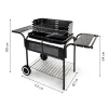 Grill ogrodowy metalowe półki regulacja rusztu koła MultiGarden