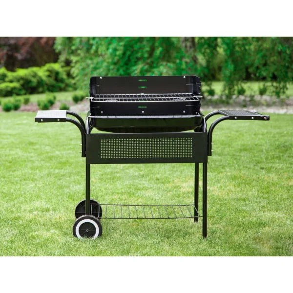 Grill ogrodowy metalowe półki regulacja rusztu koła MultiGarden