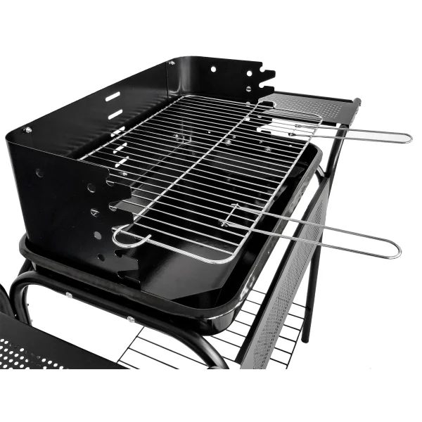 Grill ogrodowy metalowe półki regulacja rusztu koła MultiGarden
