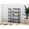 Regał na buty metalowy 5 półek 15 par butów czarny ModernHome