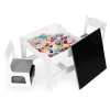 Zestaw mebli dla dzieci stolik + 2 krzesła tablica kredowa ECOTOYS
