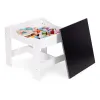 Zestaw mebli dla dzieci stolik + 2 krzesła tablica kredowa ECOTOYS