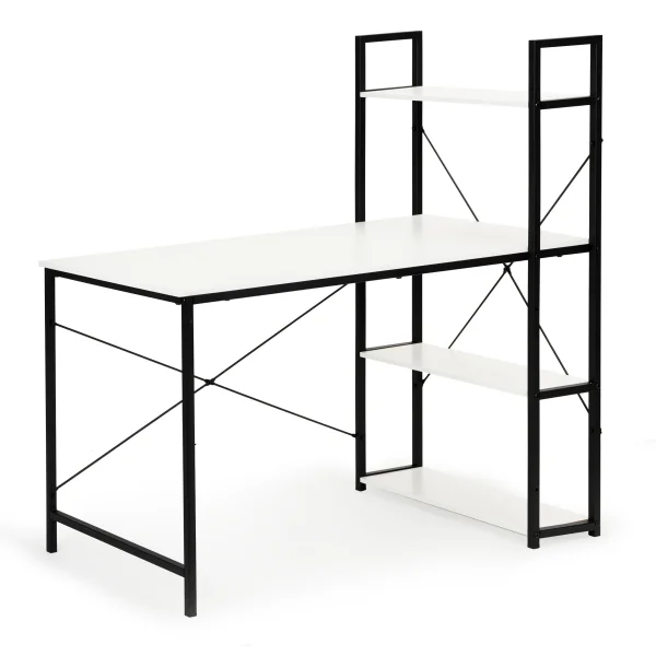 Biurko komputerowe biurowe stół + regał półki loft ModernHome