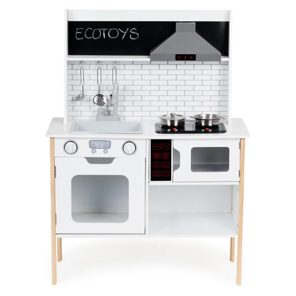 Drewniana kuchnia dla dzieci + dźwięki światełka ECOTOYS