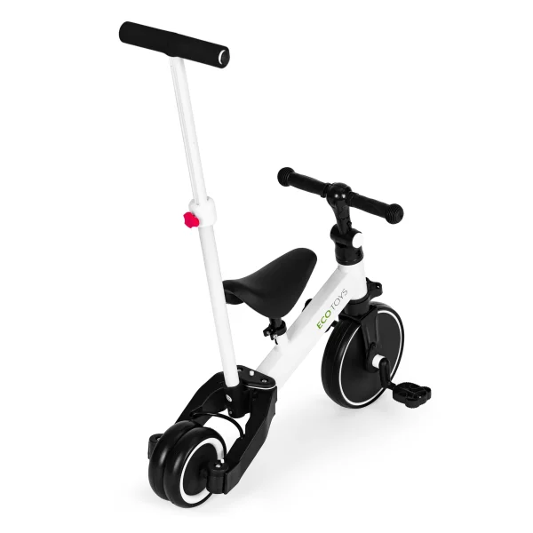 Rower trójkołowy biegowy 2w1 rączka do prowadzenia ECOTOYS
