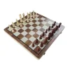 Szachy magnetyczne drewniane MASTER - 39 x 39 cm