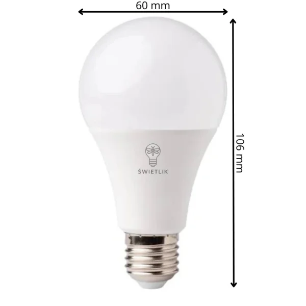 Zestaw 10 sztuk Żarówek LED A60 E27 10W Barwa Biała Neutralna