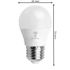 Zestaw 6 sztuk Żarówek LED G45 E27 4W Barwa Biała Neutralna