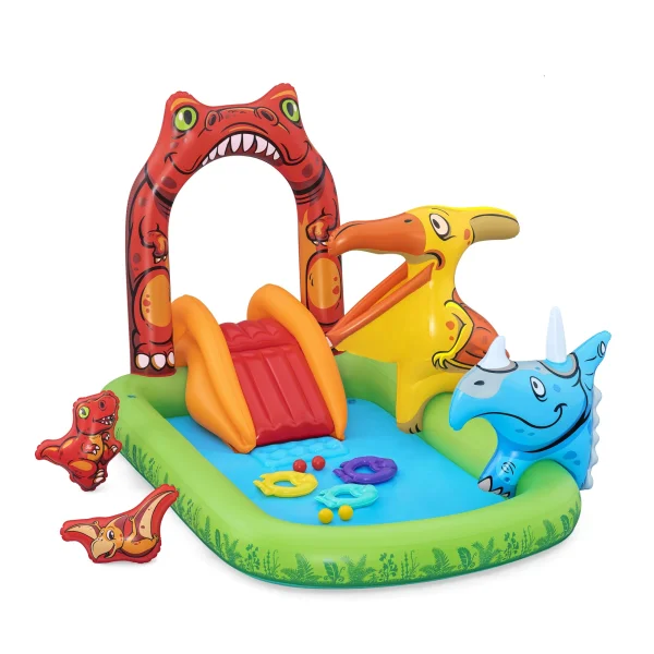 Plac zabaw dla dzieci BESTWAY Jurassic Splash 241 x 140 x 137 cm