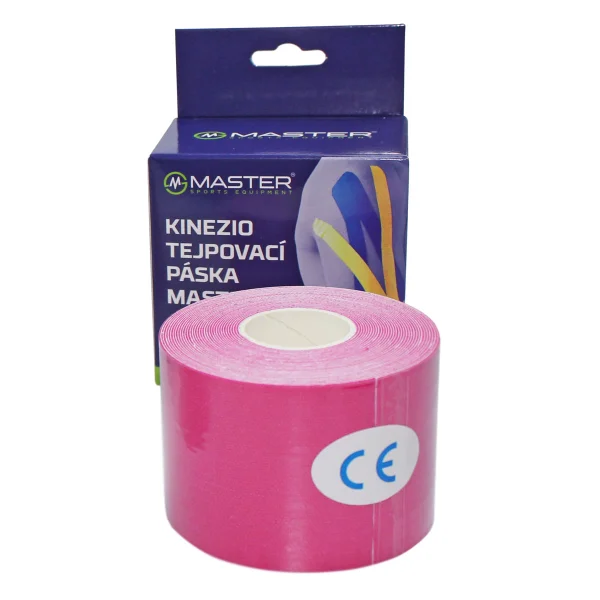 Taśma kinezjologiczna MASTER 5 cm x 5 m - różowa