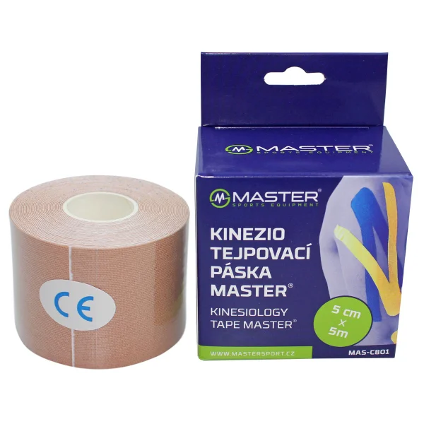 Taśma kinezjologiczna MASTER 5 cm x 5 m - tan